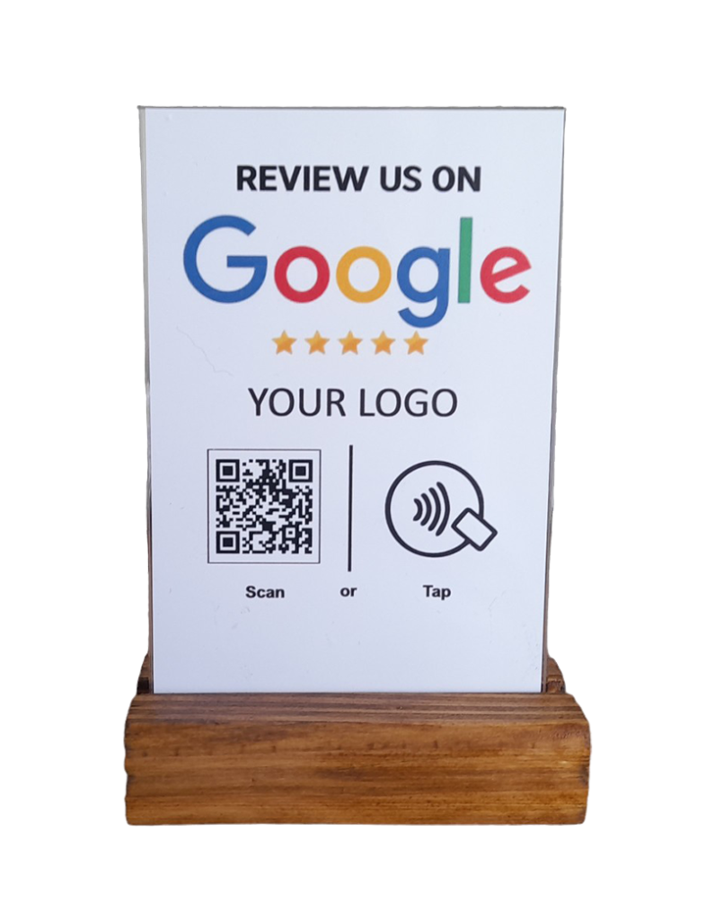 Google review stand